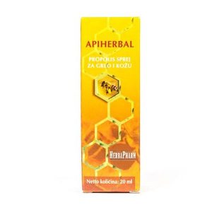 HerbaPharm - Apiherbal propolis sprej za grlo i kožu (20ml)