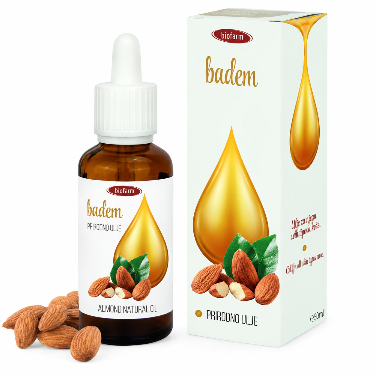 Natural Almond Oil, 50ml