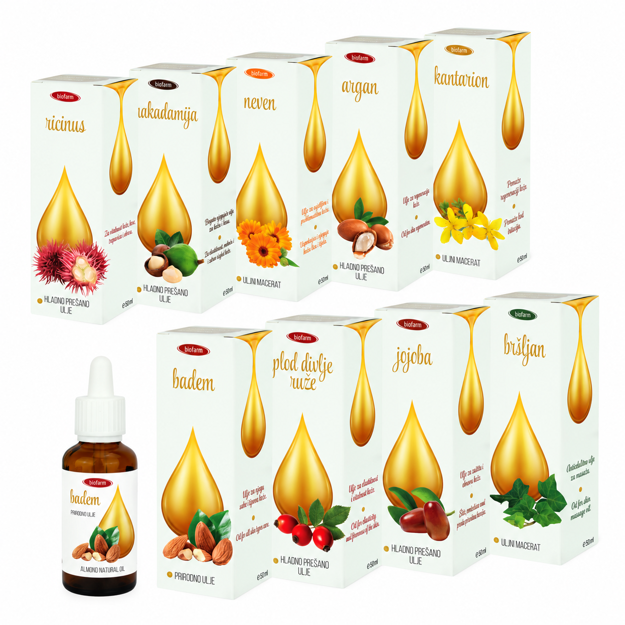 Natural Almond Oil, 50ml - Image 2