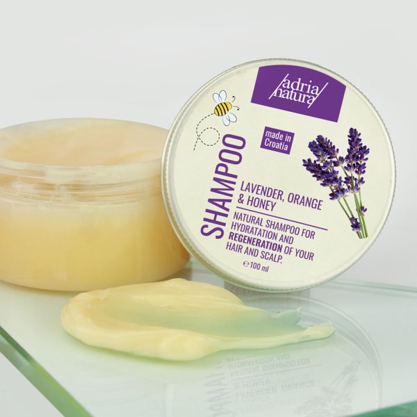 Honey-Based Lavender/Orange Shampoo, 100ml - Image 4