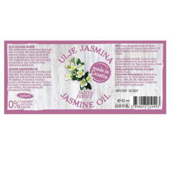 Nourishing oil – Jasmine (50 ml) - Image 2