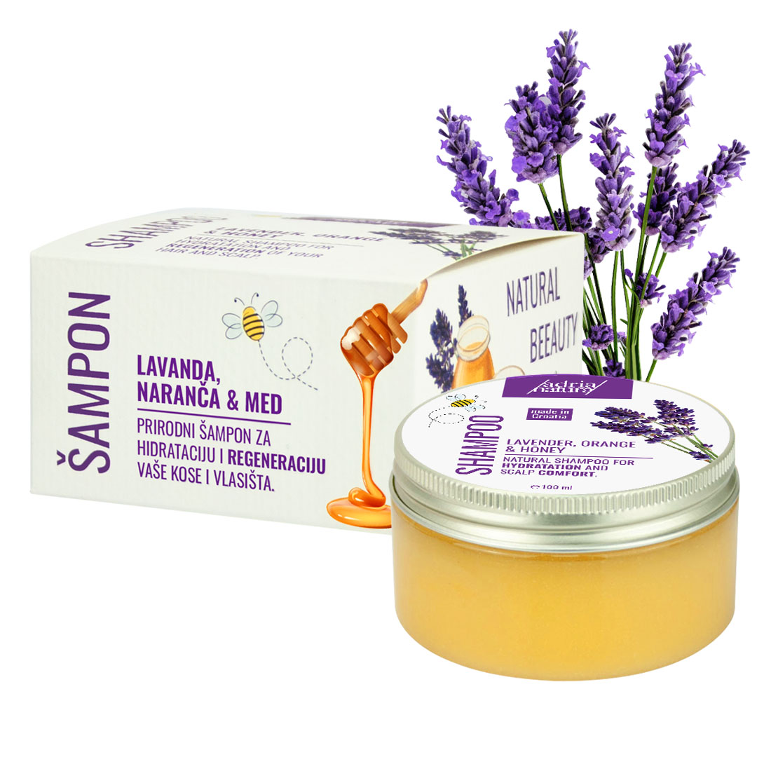 Šampon na bazi meda Lavanda/Naranča, 100ml