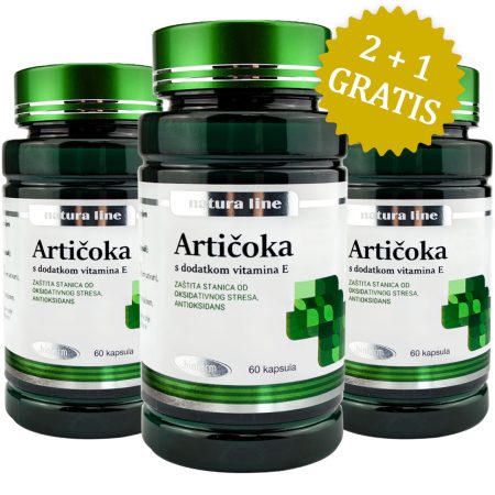Artičoka + Vitamin E, 2+1 GRATIS