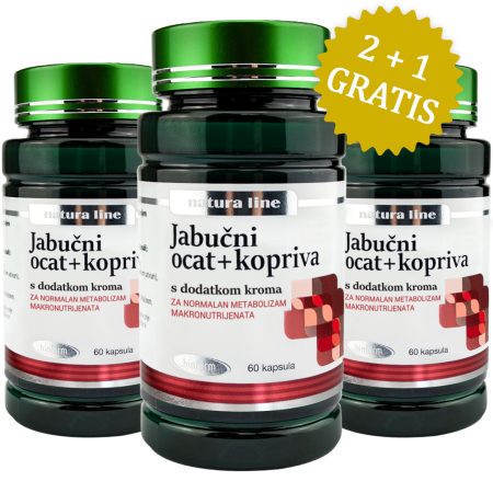 Jabučni ocat + kopriva + krom, 2+1 GRATIS