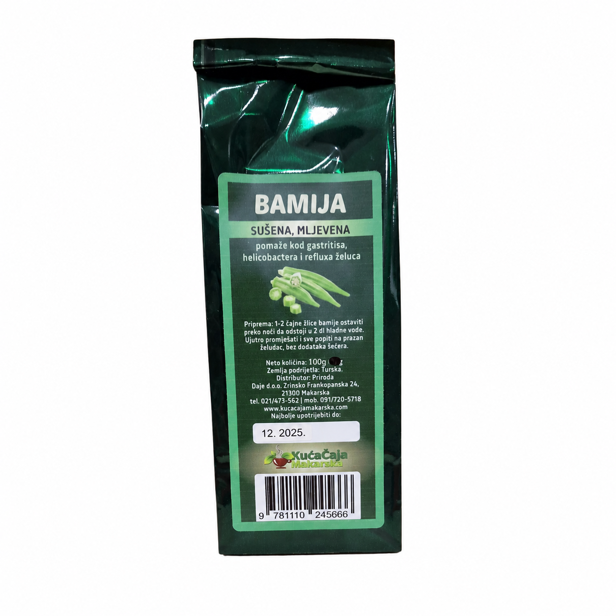 Bamija čaj 100g – Kuća čaja Makarska